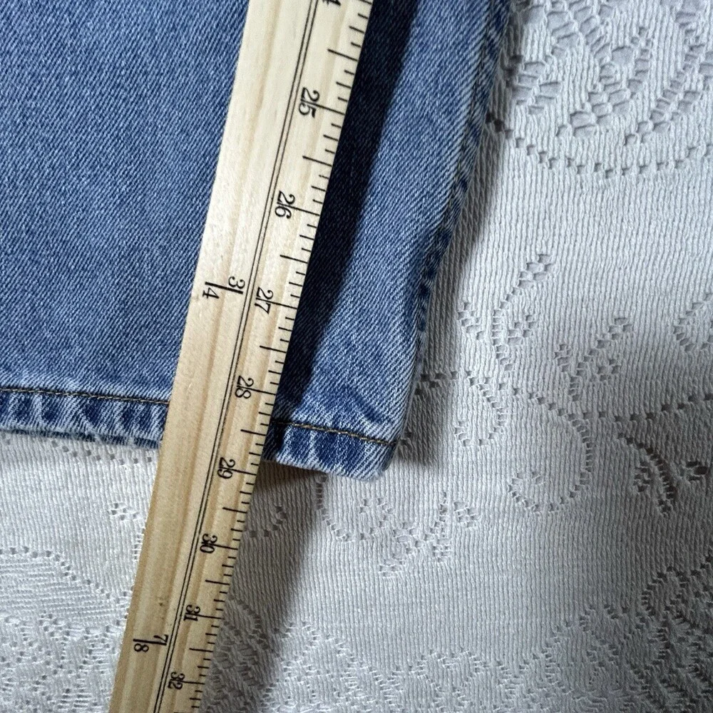 Levi's 505 Regular Fit Jeans Mens W40 L30 Light Wash Denim Blue